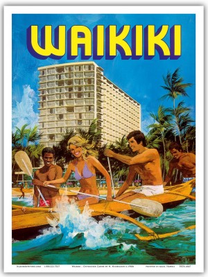 Vintage Hawaii Travel Poster